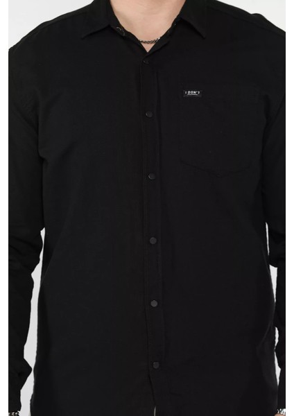 Erkek Tek Cepli Ön Çıtçıtlı Uzun Kol Gömlek P-00015051 fırsatları