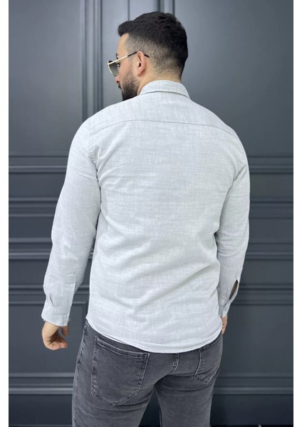 Tek Cepli Çıtçıtlı Erkek Uzun Kol Gömlek P-00015571 fırsatları