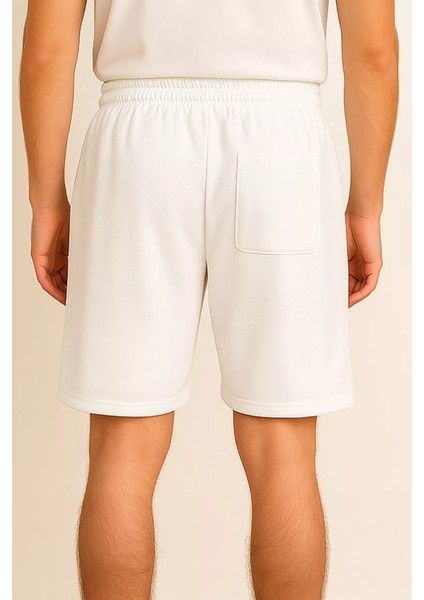 Erkek Bel Lastikli Kendinden Desenli Cepli Şort P-00015056 fiyatları