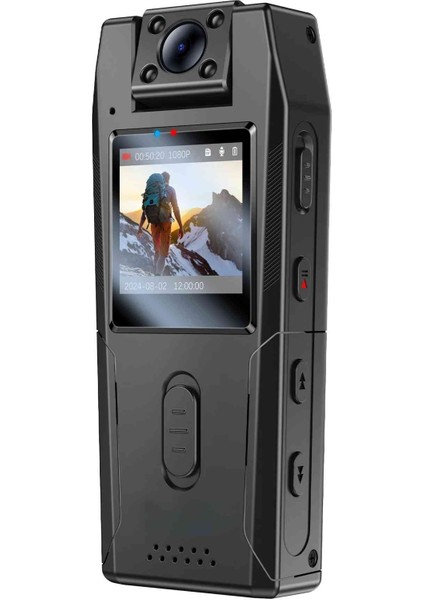 FHC25 180° Dönebilen 1.3 Inç Ekranlı Yerçekimi Sensörlü Gece Görüşlü Ultra Hd Vücüt Kamerası