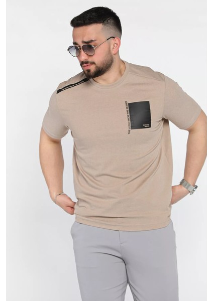 Bisiklet Yaka Baskılı Erkek Tişört P-00015834 fiyatları