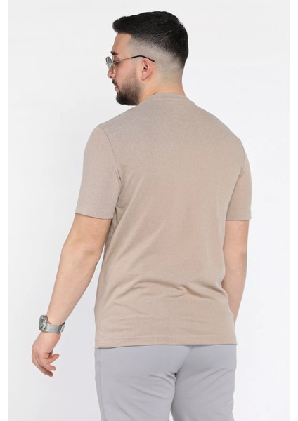 Bisiklet Yaka Baskılı Erkek Tişört P-00015834 modelleri