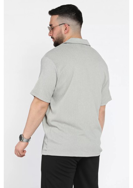 Apaş Yaka Kısa Kol Erkek Gömlek P-00015577 modelleri