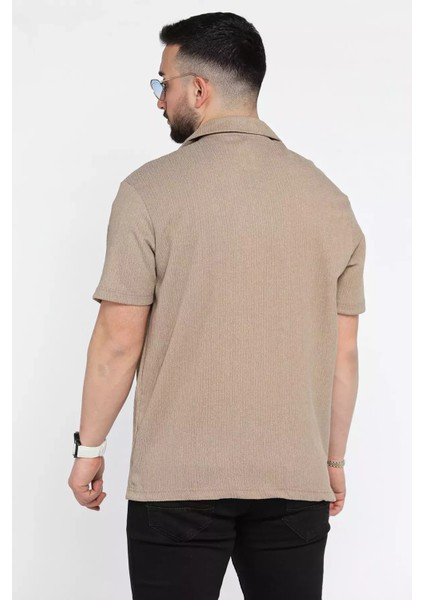 Apaş Yaka Kısa Kol Erkek Gömlek P-00015577 modelleri