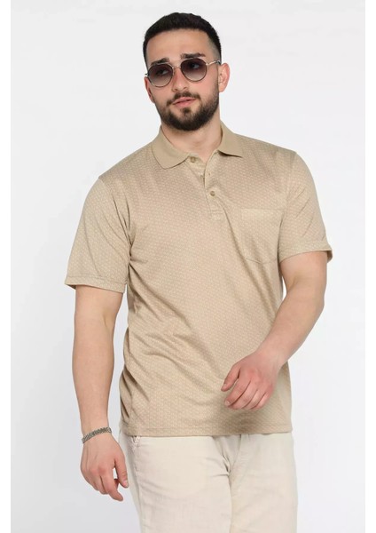 Erkek Tek Cepli Polo Yaka Desenli Tişört P-00015572 fiyatları