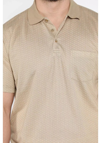 Erkek Tek Cepli Polo Yaka Desenli Tişört P-00015572 fırsatları