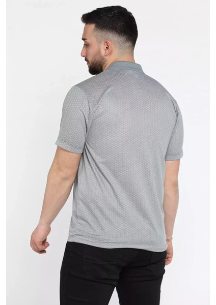 Erkek Tek Cepli Polo Yaka Desenli Tişört P-00015572 modelleri