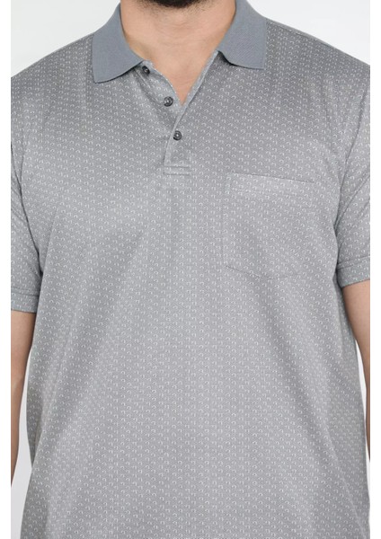 Erkek Tek Cepli Polo Yaka Desenli Tişört P-00015572 fırsatları