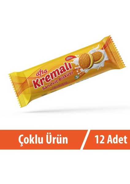 Muz Kremalı Sandviç Bisküvi 12*60 gr