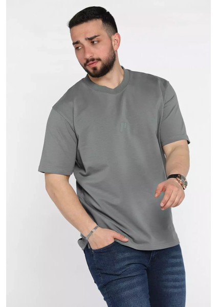 Erkek Bisiklet Yaka Baskılı Tişört P-00015559 fiyatları