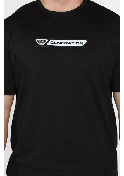 Erkek Ön Baskılı Bisiklet Yaka Tişört P-00015560 fırsatları