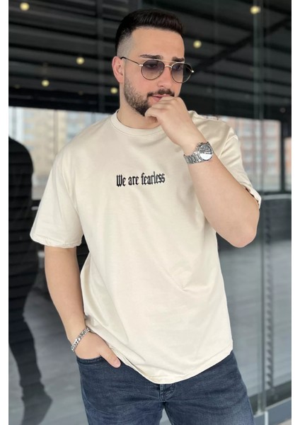 Erkek Silikon Yazı Baskılı Bisiklet Yaka Tişört P-00015562 fiyatları