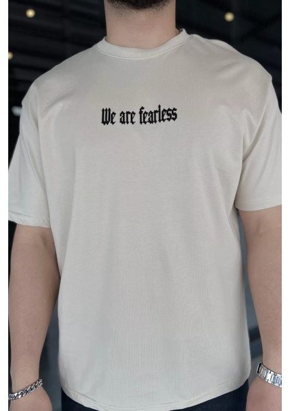 Erkek Silikon Yazı Baskılı Bisiklet Yaka Tişört P-00015562 fırsatları