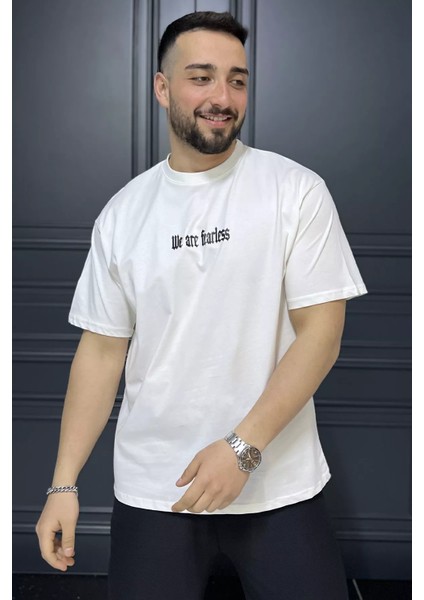 Erkek Silikon Yazı Baskılı Bisiklet Yaka Tişört P-00015562 fiyatları