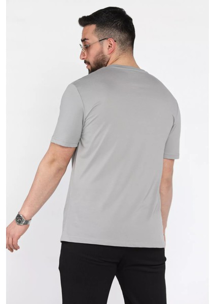 Erkek Ön Baskılı Bisiklet Yaka Tişört P-00015560 modelleri