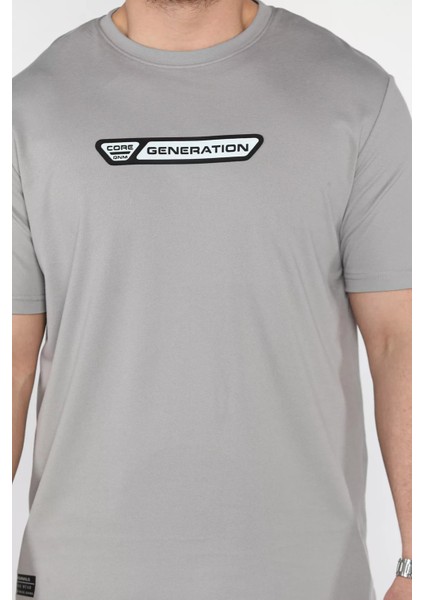 Erkek Ön Baskılı Bisiklet Yaka Tişört P-00015560 fırsatları