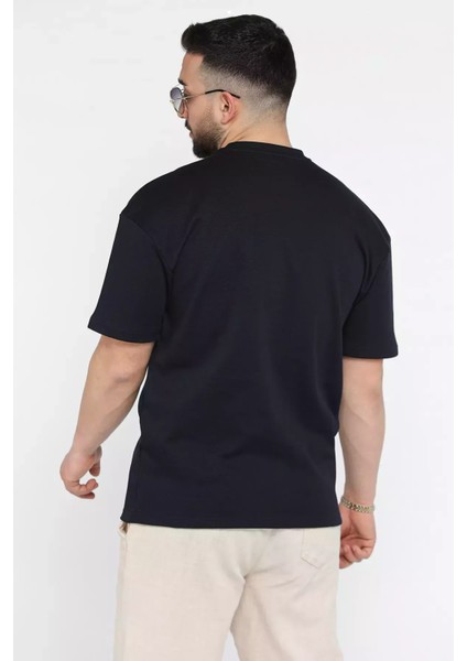 Bisiklet Yaka Nakışlı Erkek Tişört P-00015556 modelleri