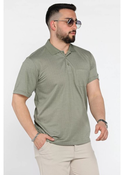 Erkek Tek Cepli Polo Yaka Desenli Tişört P-00015572 fiyatları