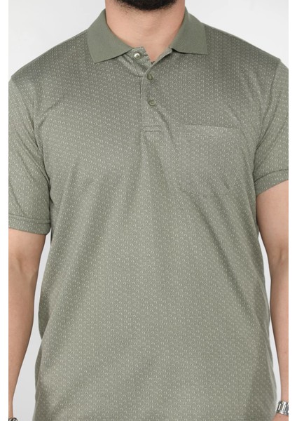 Erkek Tek Cepli Polo Yaka Desenli Tişört P-00015572 fırsatları