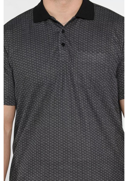 Erkek Tek Cepli Polo Yaka Desenli Tişört P-00015572 fırsatları