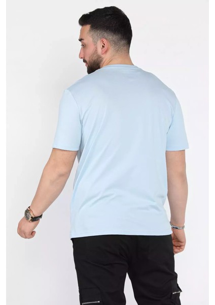 Erkek Ön Baskılı Bisiklet Yaka Tişört P-00015560 modelleri