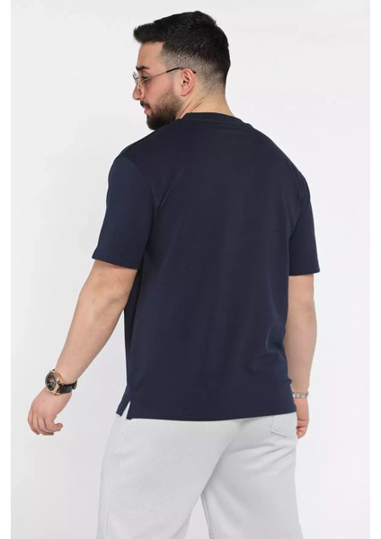 Erkek Bisiklet Yaka Baskılı Tişört P-00015559 modelleri