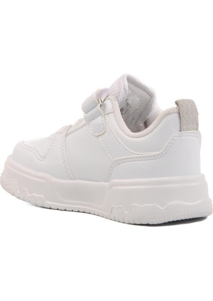 Beyaz Gümüş Cırtlı Unisex Çocuk Spor Ayakkabı 1603 B fırsatları