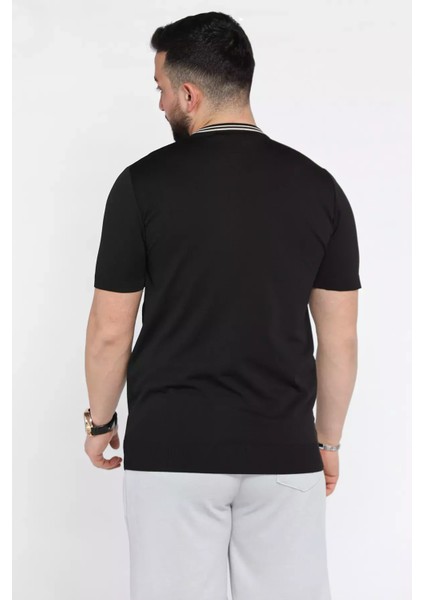 Nakışlı Bisiklet Yaka Erkek Tişört P-00015579 modelleri