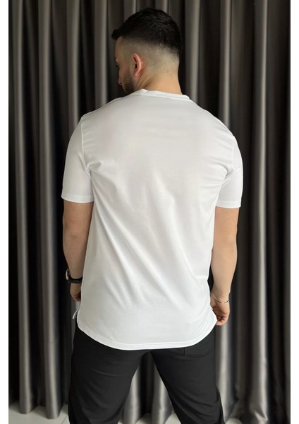 Bisiklet Yaka Basic Erkek Tişört P-00015549 modelleri