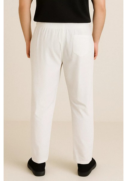 Erkek Bel Bağlamalı Keten Jogger Pantolon P-00015551 fiyatları