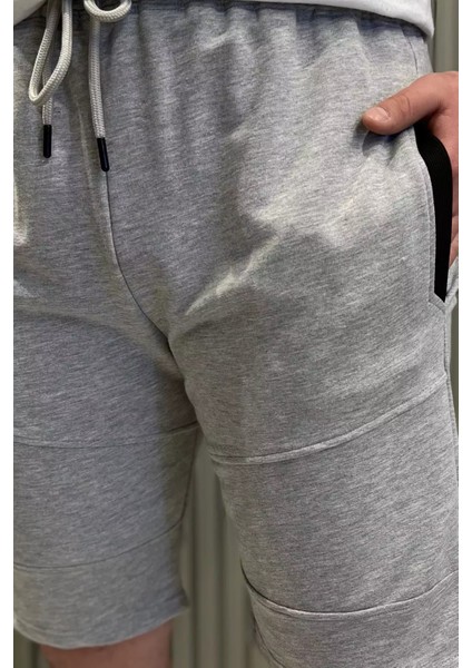 Erkek Bel Bağcıklı Cepli Fermuar Detaylı Şort P-00015308 fırsatları