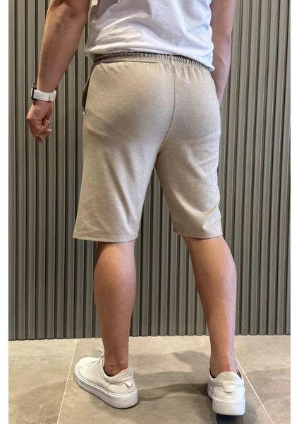 Erkek Bel Bağcıklı Kendinden Desenli Cepli Şort P-00015311 modelleri