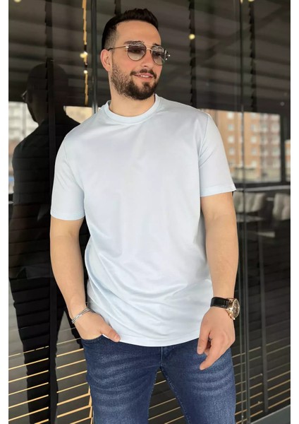 Bisiklet Yaka Basic Erkek Tişört P-00015549