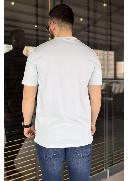 Bisiklet Yaka Basic Erkek Tişört P-00015549 modelleri