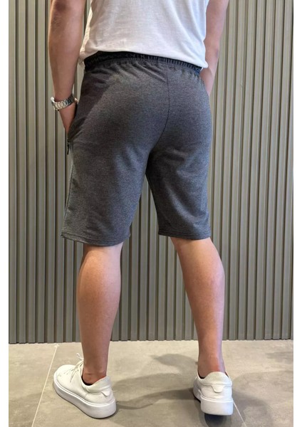 Erkek Cep Fermuarlı Bel Lastikli Şort P-00015315 modelleri