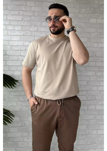 Bisiklet Yaka Basic Erkek Tişört P-00015549