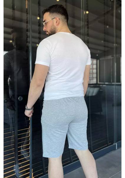 Erkek Cep Fermuarlı Bel Lastikli Şort P-00015315 modelleri