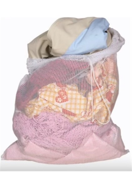 2 Adet Çamaşır Makinesi Perde Yıkama Filesi 60 cm x 80 cm