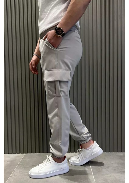Bel Bağlamalı Kargo Cepli Erkek Jogger Yürüyüş Pantolonu P-00015523 fiyatları
