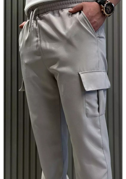 Bel Bağlamalı Kargo Cepli Erkek Jogger Yürüyüş Pantolonu P-00015523 fırsatları