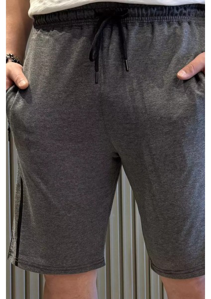 Erkek Cep Fermuarlı Bel Lastikli Şort P-00015315 fırsatları