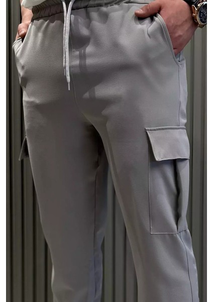 Bel Bağlamalı Kargo Cepli Erkek Jogger Yürüyüş Pantolonu P-00015523 fırsatları