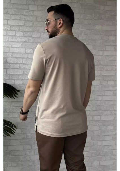 Bisiklet Yaka Basic Erkek Tişört P-00015549 modelleri