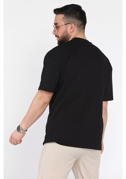 Erkek Bisiklet Yaka Kendinden Desenli Tişört P-00015322 modelleri