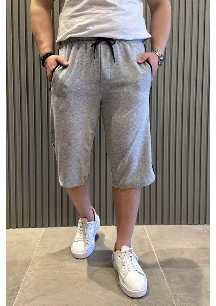 Cep Fermuarlı Yan Şeritli Erkek Kapri P-00015489