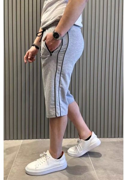 Cep Fermuarlı Yan Şeritli Erkek Kapri P-00015489 fiyatları