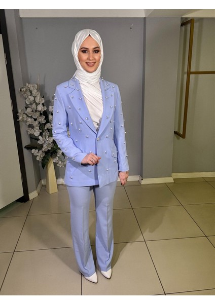 CLİO İNCİLİ TAŞLI BLAZER TAKIM