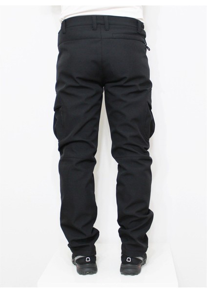 Softshell Kargo Cepli Kışlık Erkek Pantolon-Siyah 300201 fırsatları