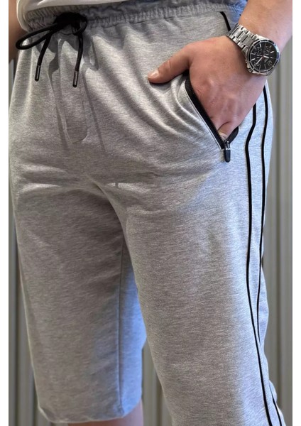 Cep Fermuarlı Yan Şeritli Erkek Kapri P-00015489 fırsatları