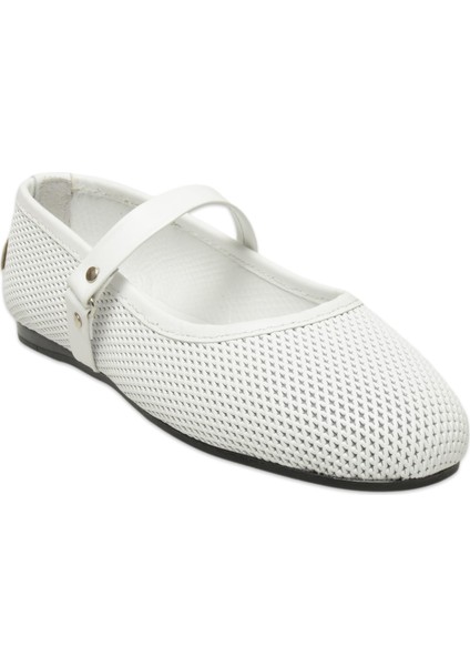 D25YA-7085 Günlük Beyaz Kadın Babet